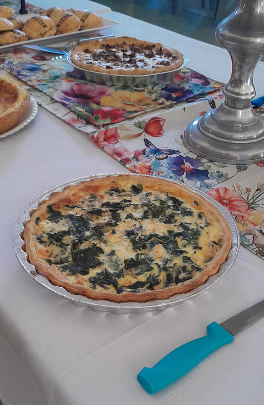 Spinach and Feta Quiche (frozen)