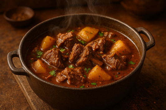 mutton curry with potatoes